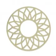 Filigreed Spacer Sun to decorate 23mm gold tone x1