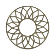 Filigreed Spacer sun to decorate 23mm bronze tone x1