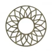 Filigreed Spacer sun to decorate 23mm bronze tone x1
