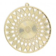 Metal filigree spacer to customize 37mm gold tone x1|raw }}