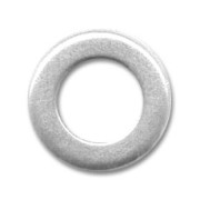 Ring 13mm old silver-colored x6