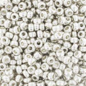 Rocaille Miyuki 11/0 1051 - Galvanized Silver wholesale package 100g