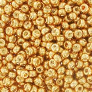Miyuki 15/0 Seed Beads 1053 - Galvanized Yellow Gold x100g
