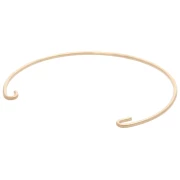 Jonc bracelet 2 loops to decorate 13 cm in Gold filled x1