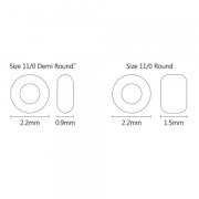 Toho Seed beads Demi Round 11/0 TO11RDR0805 - Luminous Neon Green x5g