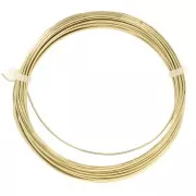 0.8 mm round anti-tarnish brass jewelry wire x6m