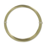 Brass Jewelry Wire, Round, 0.4 mm, Unfinished, Anti-Tarnish Coated, 20 m