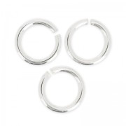 7x1mm 925 Sterling Silver open Jump rings x10