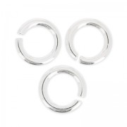 6x1mm 925 Sterling Silver open Jump rings - Made in Europe x10
