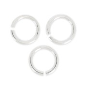 5,5x0,8mm 925 Sterling Silver open Jump rings - Made in Europe x20|raw }}