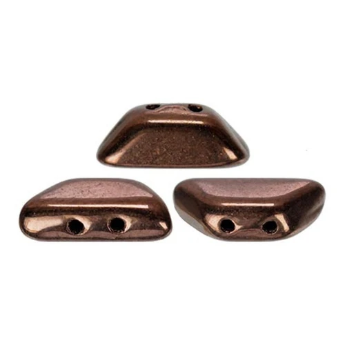Glass beads Tinos® by Puca® 4x10 mm Dark Bronze x10g