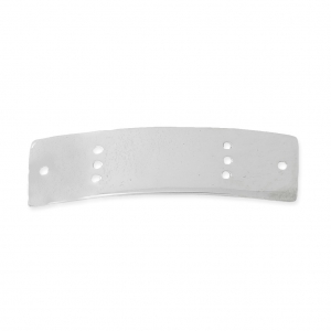 Sterling Silver 925 spacer 6 holes for bracelet 29x8.5 mm x1
