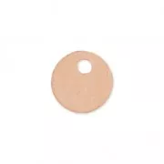 Round Sequin 6 mm Rose Gold Filled x 1