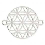 925 Sterling Silver Spacer Mandalas flower 15mm x1|raw }}