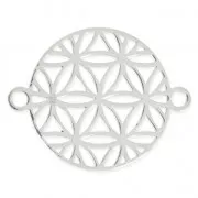 925 Sterling Silver Spacer Mandalas flower 15mm x1