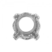 Cabochon setting PureCrystal 1028/1088/1122 6mm Rhodium tone x1|raw }}