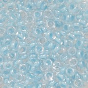 Toho seed beads Demi Round 8/0 TO8RDR1079 - Crystal Baby Blue Lined x5g|raw }}