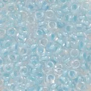 Toho seed beads Demi Round 8/0 TO8RDR1079 - Crystal Baby Blue Lined x5g