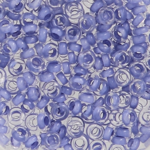 Toho seed beads Demi Round 8/0 TO8RDR0977 - Crystal Neon Purple Lined x5g