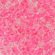 Toho seed beads Demi Round 8/0 TO8RDR0971 - Crystal Mat Neon Pink Lined x5g