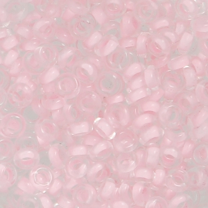 Toho seed beads Demi Round 8/0 TO8RDR0967 - Crystal Neon Rosaline Lined x5g