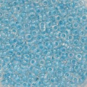 Toho seed beads Demi Round 8/0 TO8RDR0781 - Crystal AB Aqua Op Lined x5g