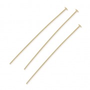 Soft head pin 70 x 0,8fine Gold plated x10|raw }}