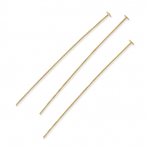 Soft head pin 50 x 0,8fine Gold plated x10