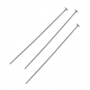 Soft head pin 50 x 0,8 Old Silver Tone x10