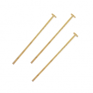 Soft head pin 30 x 0,8fine Gold plated x10