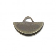 Half-moon pliers tip 9x5.5 mm - Bronze x1