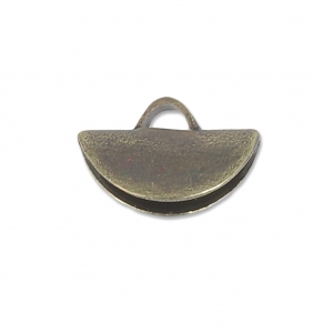 Half-moon pliers tip 9x5.5 mm - Bronze x1