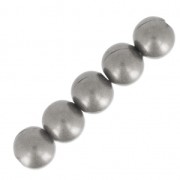 Brass Round beads European manufacture 2 mm Old Silver Tone x20