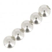 2 mm Round Beads - Made in Europe - 20x Fine silver plated