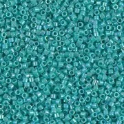 Miyuki Delica 11/0 DB0166 - Opaque Turquoise Green AB, 100 g