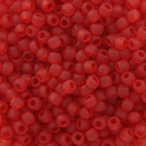 Toho seed beads 11/0 TO11R163 - Transparent Frosted Siam Ruby x8g