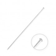 Half-ball fibula without terminator 78 mm Silver Tone x1