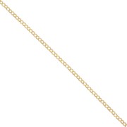 925 sterling silver Belcher chain 2,2 mm fine Gold plated x 50cm