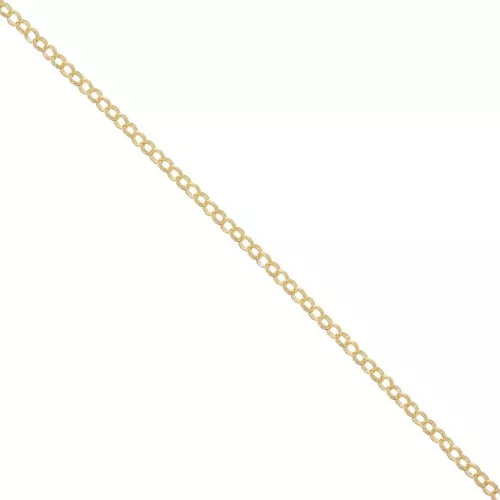 925 sterling silver Belcher chain 2,2 mm fine Gold plated x 50cm