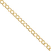 925 sterling silver chain 2,2 mm fine Gold plated x 50cm