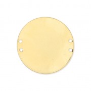 4 holes Spacer 20 mm fine Gold plated x1|raw }}