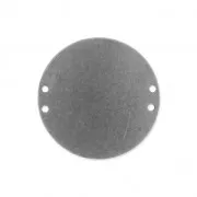 4 holes Spacer 20 mm Old silver tone x1