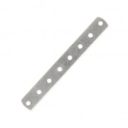8 holes Spacer 36 x 4.5mm Old silver tone x1