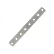 8 holes Spacer 36 x 4.5mm Old silver tone x1
