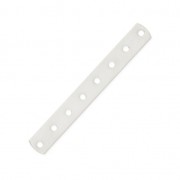 8 holes Spacer 36 x 4.5mm fine silver plating x1