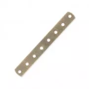 8 holes Spacer 36 x 4.5mm Bronze tone x1