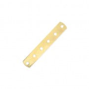 6 holes Spacer 26 x 4.6mm fine Gold plated x1