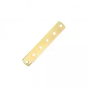 6 holes Spacer 26 x 4.6mm fine Gold plated x1