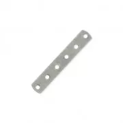 6 holes Spacer 26 x 4.6mm Old silver tone x1