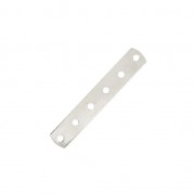 6 holes Spacer 26 x 4.6mm fine silver plating x1